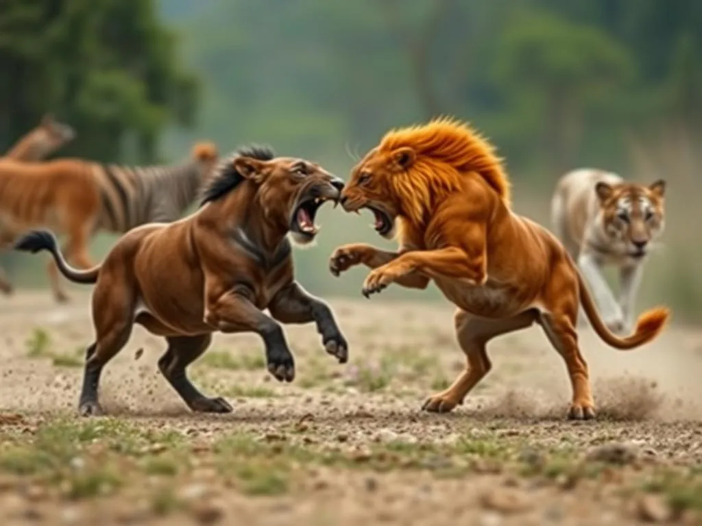 animals fighting dream meaning