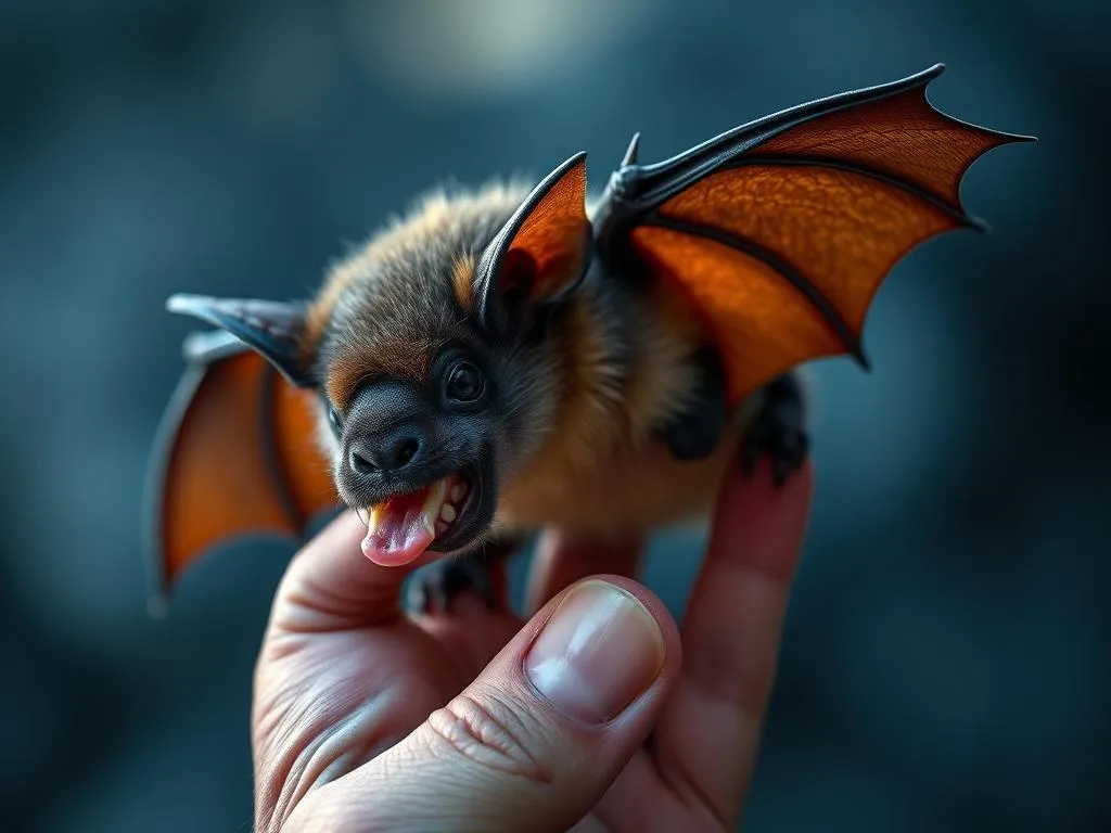 bat bites your hand in your dream