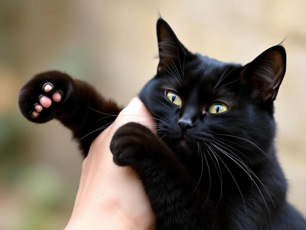 black cat trying to hold on to your dream meaning