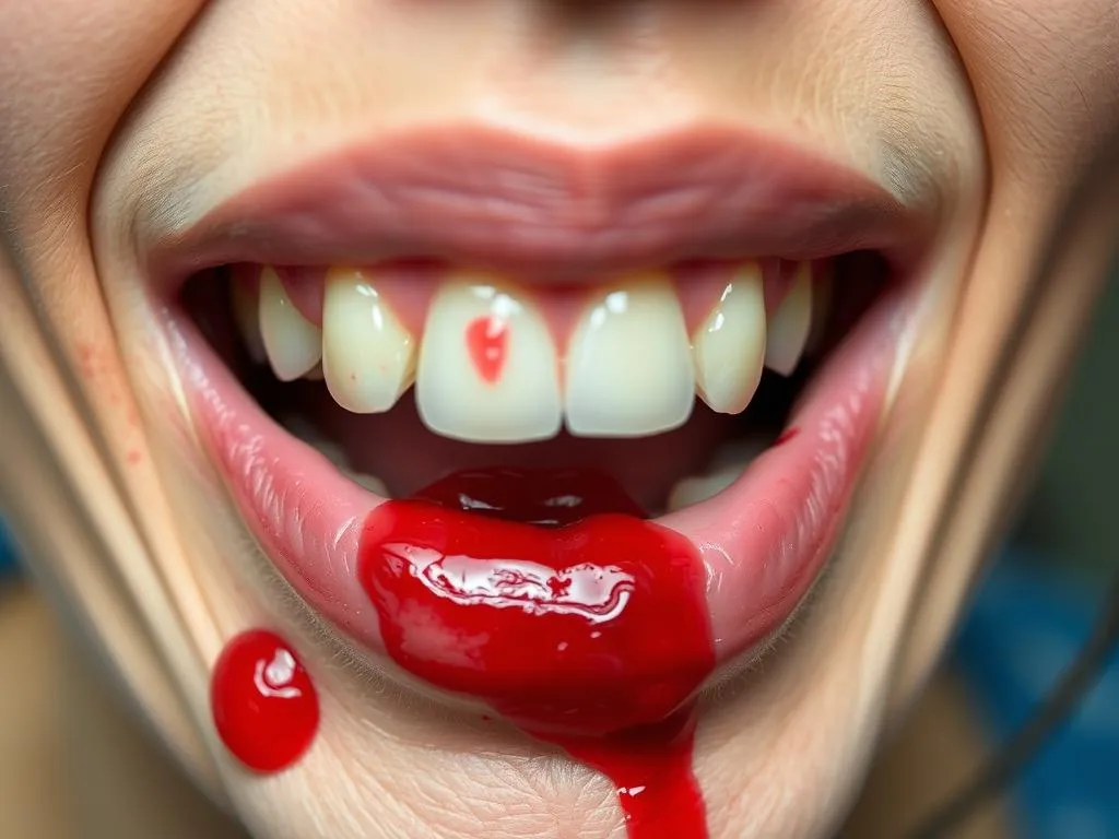 bleeding canker sore dream meaning