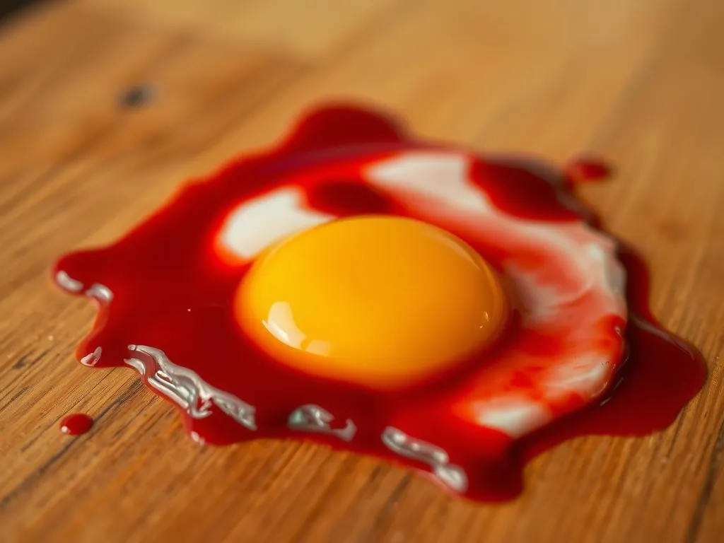 blood and egg yolk dream meaning