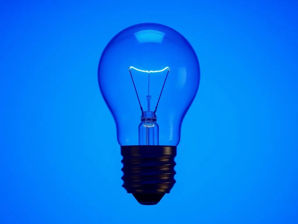 blue light bulb dream meaning