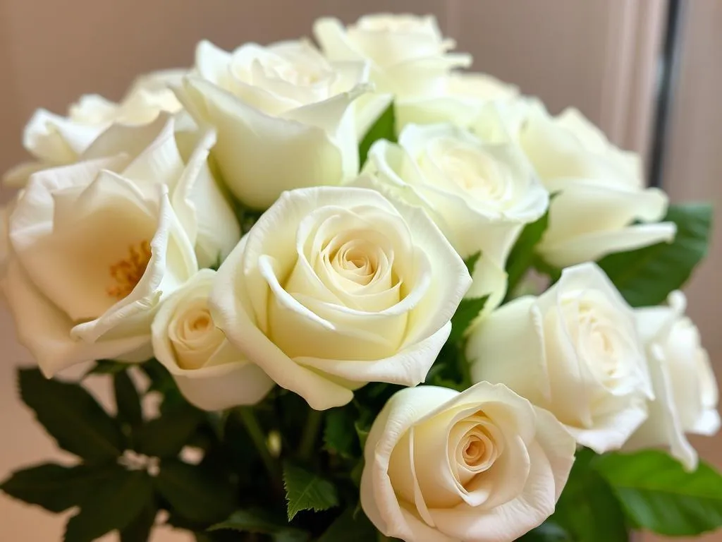 bouquet of white roses dream meaning