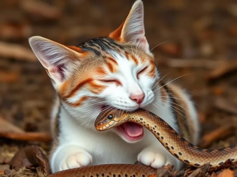 Dream About Cat Eating a Snake Dream Meaning: Unraveling Symbolism and Insights