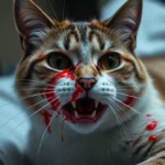 cat seyes are bleeding dream meaning