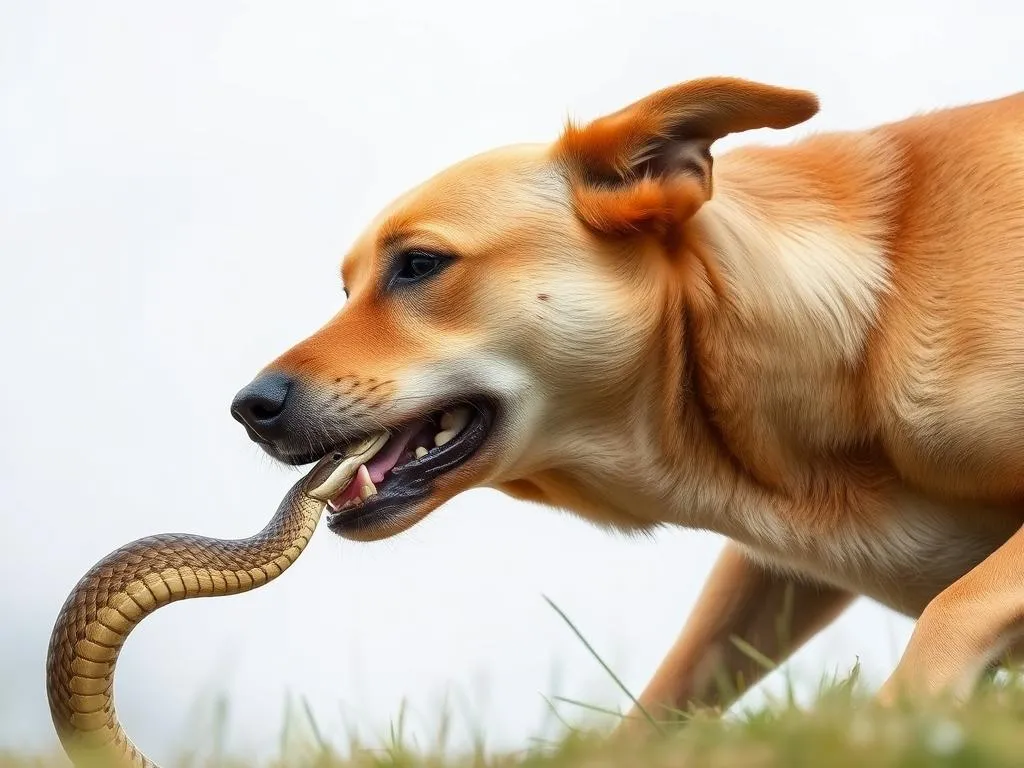 dog attacks snake dream meaning