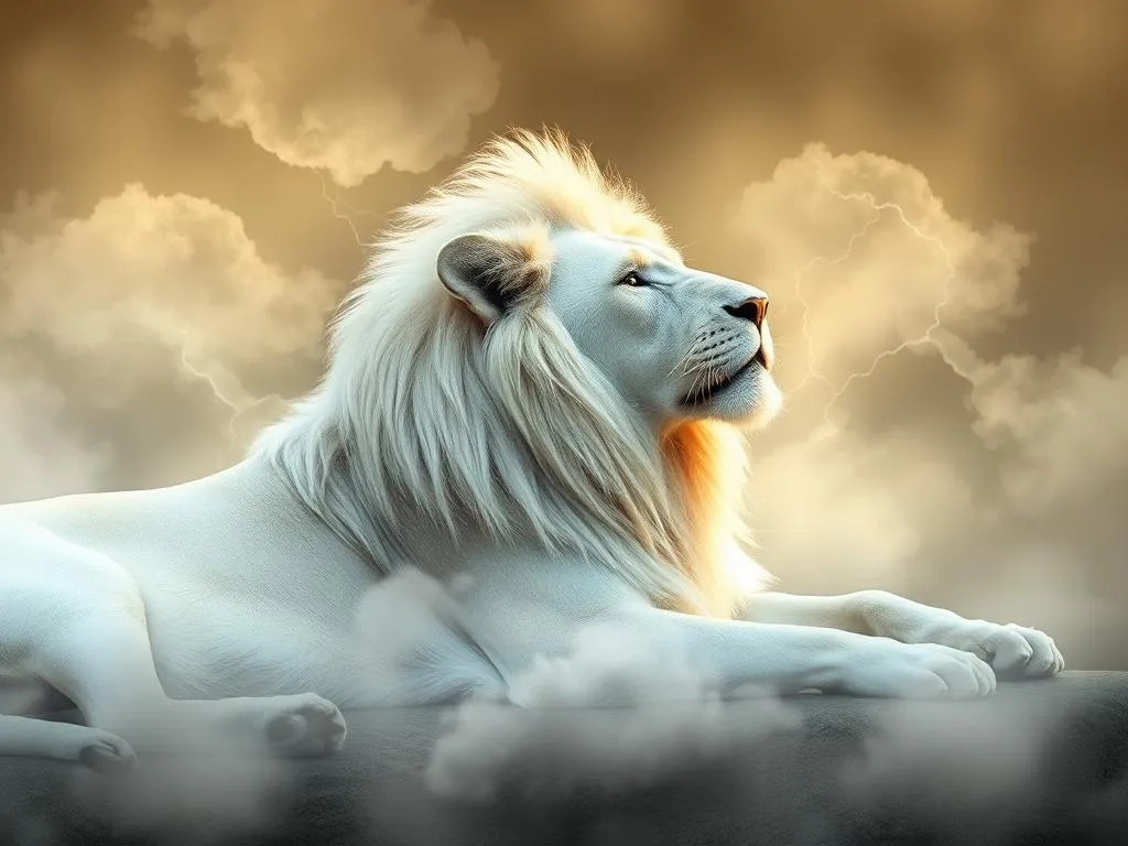 dream of a white lion