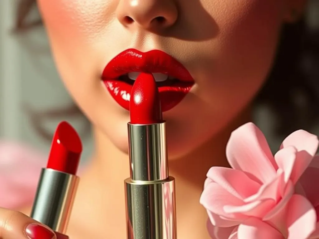 dream of red lipstick