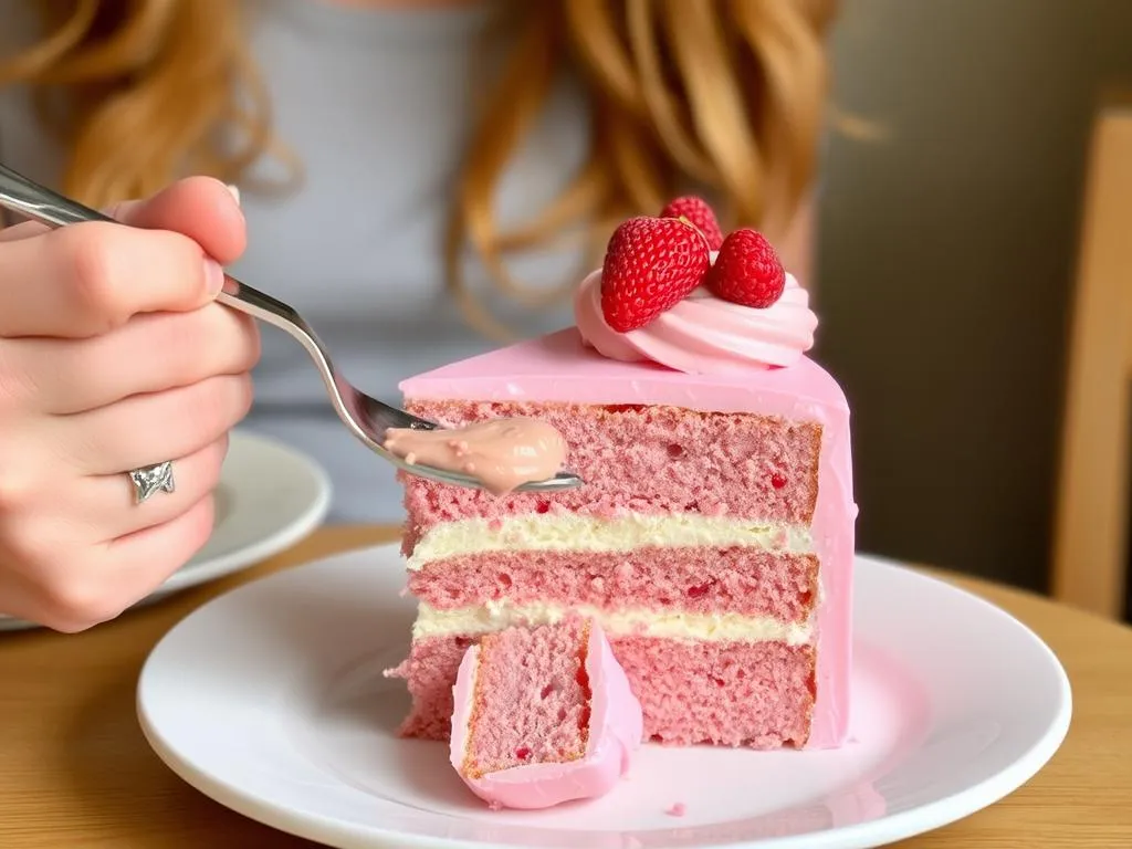 eating pink cake dream meaning