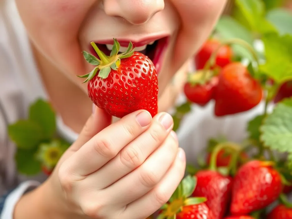 eating strawberries dream meaning