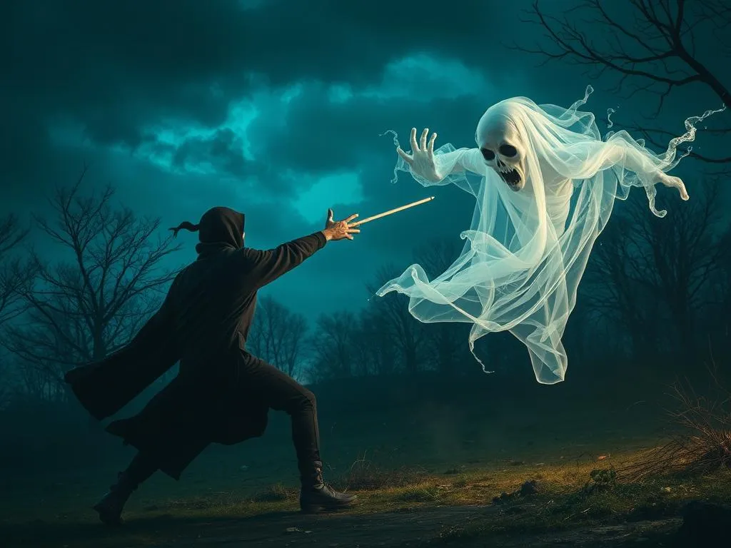 fighting with a ghost dream meaning