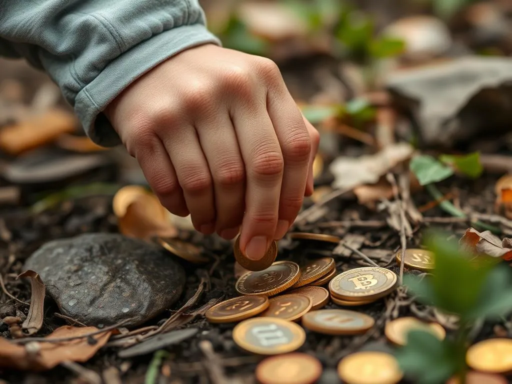 finding coins on the ground dream meaning