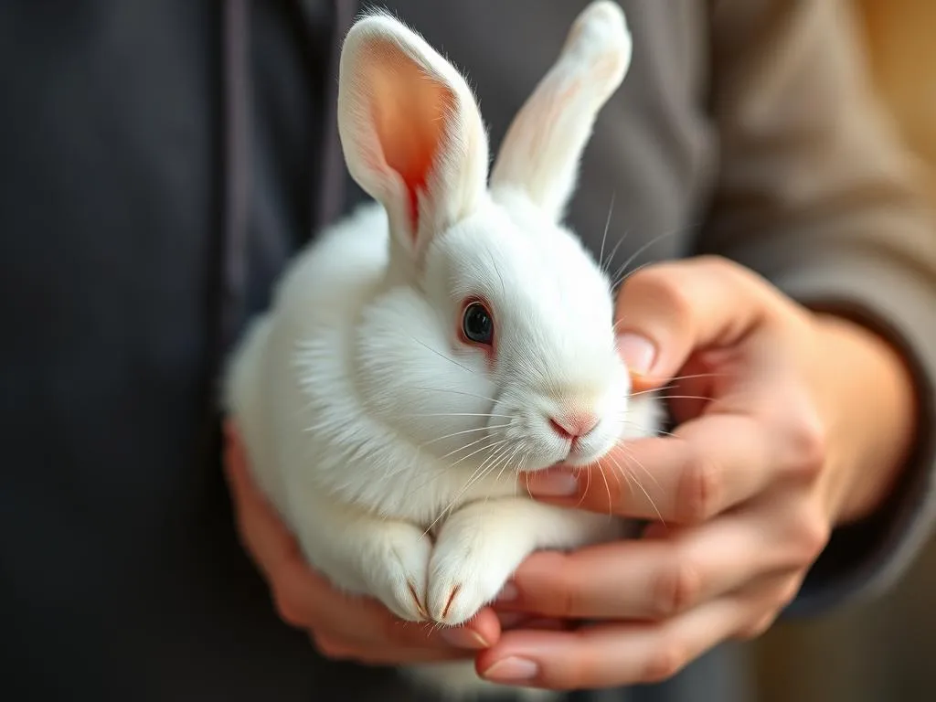 holding a white rabbit dream meaning