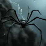 huge black widow spider dream