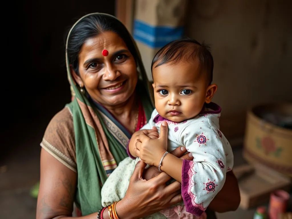 indian holding baby dream meaning