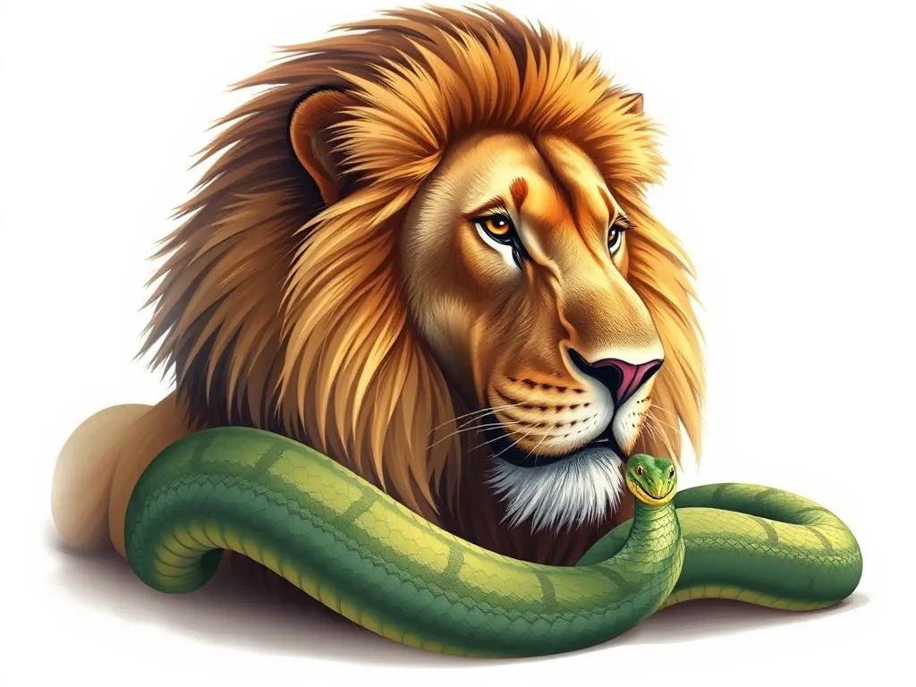 lion and snake dream meaning