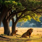 lions under trees dream meaning