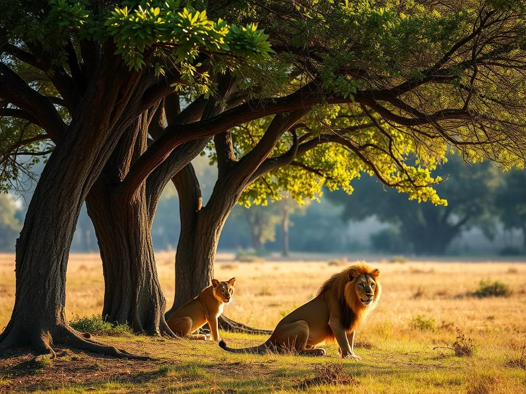 lions under trees dream meaning