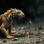 lizard attacking tiger dream meaning