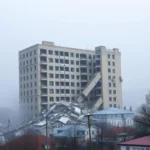 massive building is falling down dream meaning