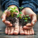 plants growing out of feet and hands dream meaning