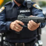 police pulling out a gun dream meaning