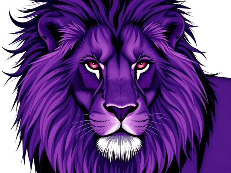 Dream About Purple Lion with Black Mane Dream Meaning: Unraveling the Mysteries